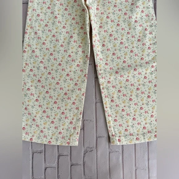 Polo Ralph Lauren Girls Floral Print Wide-Leg Jeans Multi Size 6X NWT - Picture 3 of 9